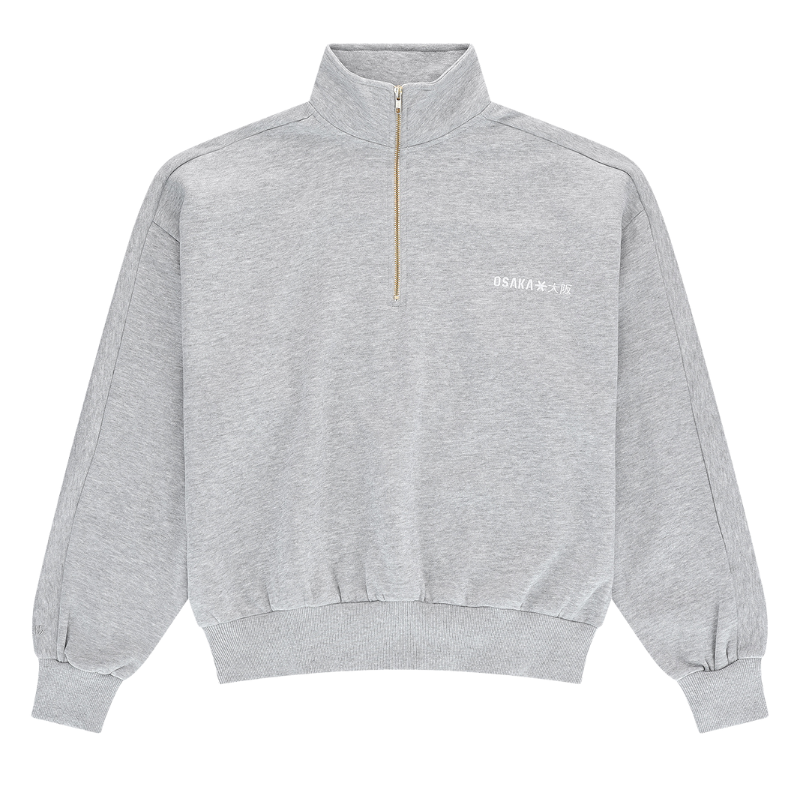 Pull Osaka Half Zip Gris - Esprit Padel Shop