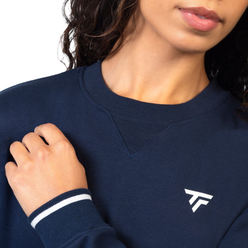 Pull Tecnifibre Team Terry Bleu Marine Unisexe - Esprit Padel Shop