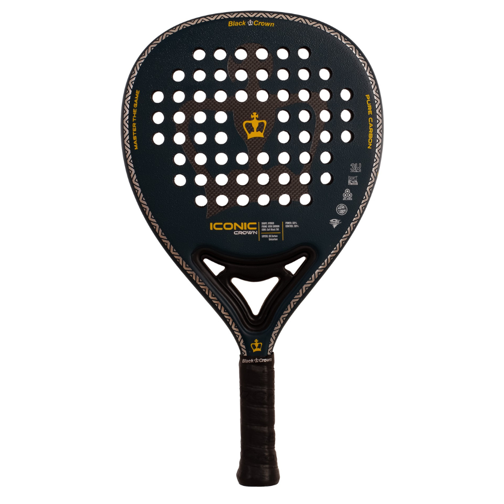 Pala de pádel Black Crown Iconic Crown - Esprit Padel Shop