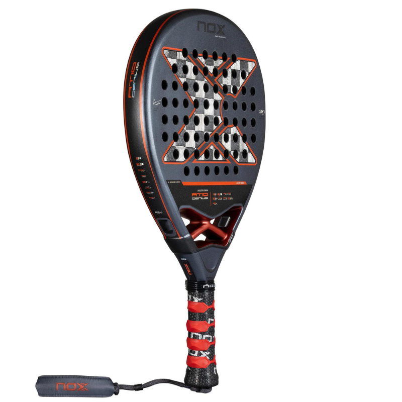 Padel Racket Rouge Raquette de padel Nox AT10 Genius 18K by Agustin Tapia 2025