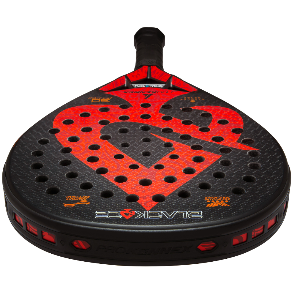 Padel Racket Rouge PRO KENNEX BLACK ACE ROUGE | Esprit Padel Shop | Raquette de padel