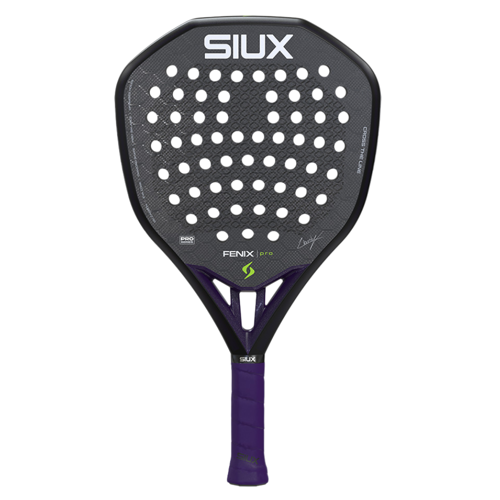 Review de Siux Fenix Pro Black 2026 (Leo Augsburger) Siux Fenix Pro Black 2026 (Leo Augsburger) - Siux Palas para pádel, vista completa del producto
