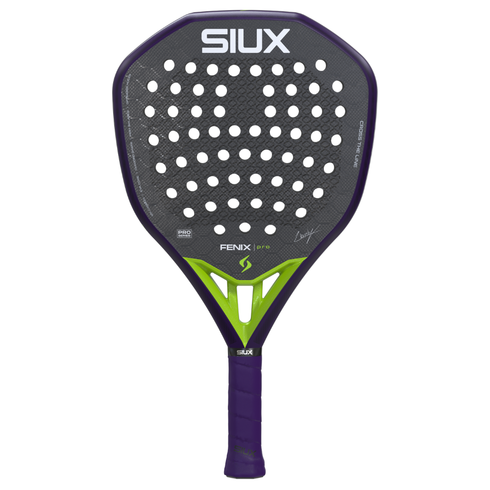 TEST RACKET - Siux Fenix Pro VI Purple By Leo Augsbuger 2026 padel racket - Esprit Padel Shop