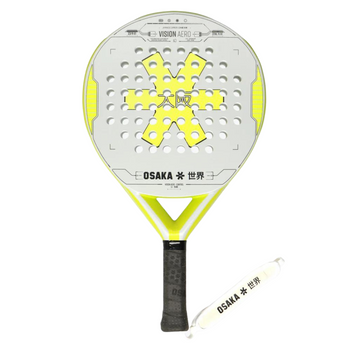 Raquette de padel Osaka Vision Aero Control Jaune Face - Esprit Padel Shop