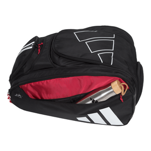 Sac de padel Adidas Multigame 3.3 Rouge/Noir Pcohe Latérale - Esprit Padel Shop