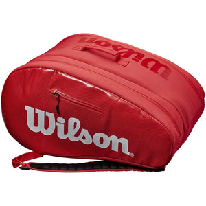 Sac de padel Wilson Super tour rouge cote - Esprit Padel Shop
