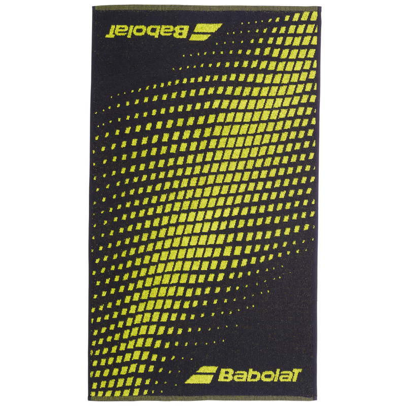 Serviette Babolat Medium Towel Noir/Jaune - Esprit Padel Shop