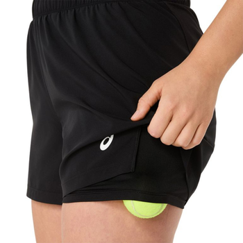 Pantaloncini Asics Court 2-N-1 Nero Donna - Esprit Padel Negozio