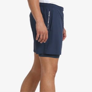 Short Bullpadel Yente 23I Bleu Marine Cote - Esprit Padel Shop