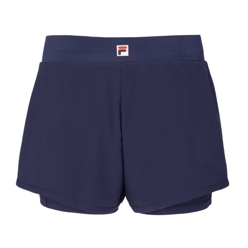 Short Fila Luna Bleu Marine Femme - Esprit Padel Shop