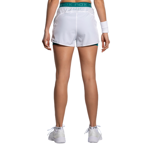 Short Nox Pro Blanc Femme 2026 - Esprit Padel Shop