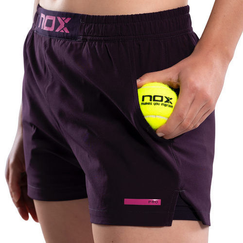 Short Nox Pro Violet Femme - Esprit Padel Shop