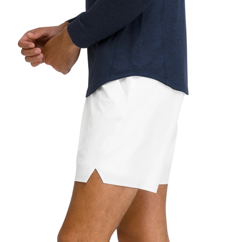 Short Wilson Tournament V2 7" Unlined Blanc - Esprit Padel Shop