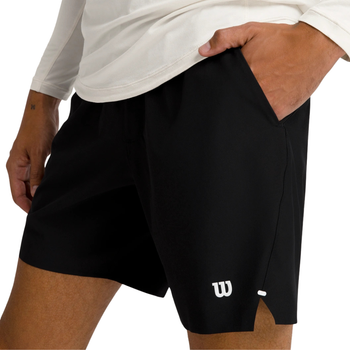 Short Wilson Tournament V2 7" Unlined Noir - Esprit Padel Shop