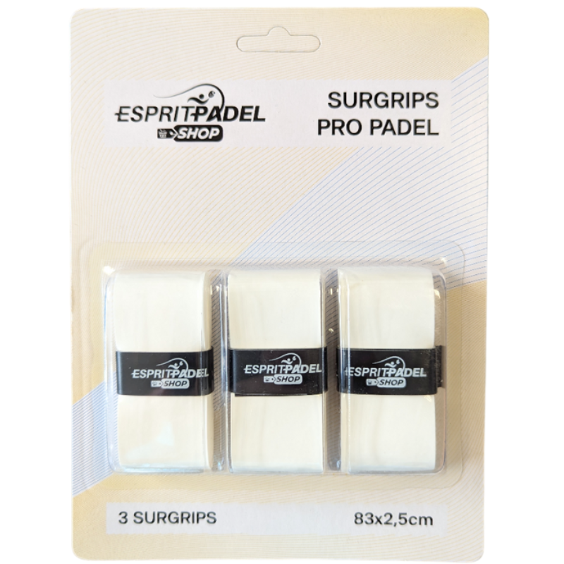 Surgrips Esprit Padel Shop Pro Padel Blanc x3