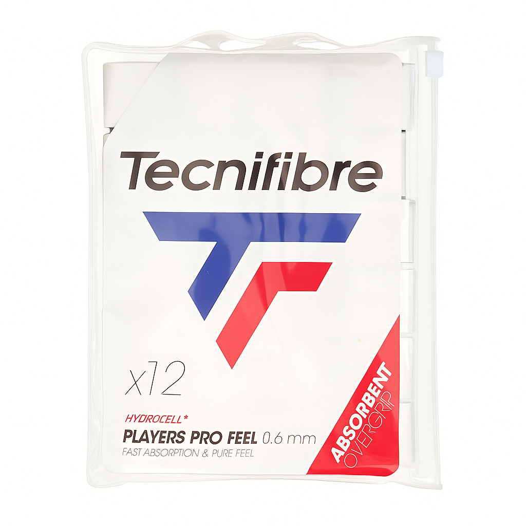 Overgrips Tecnifibre Player Pro Feel blancos x12 - Esprit Padel Shop