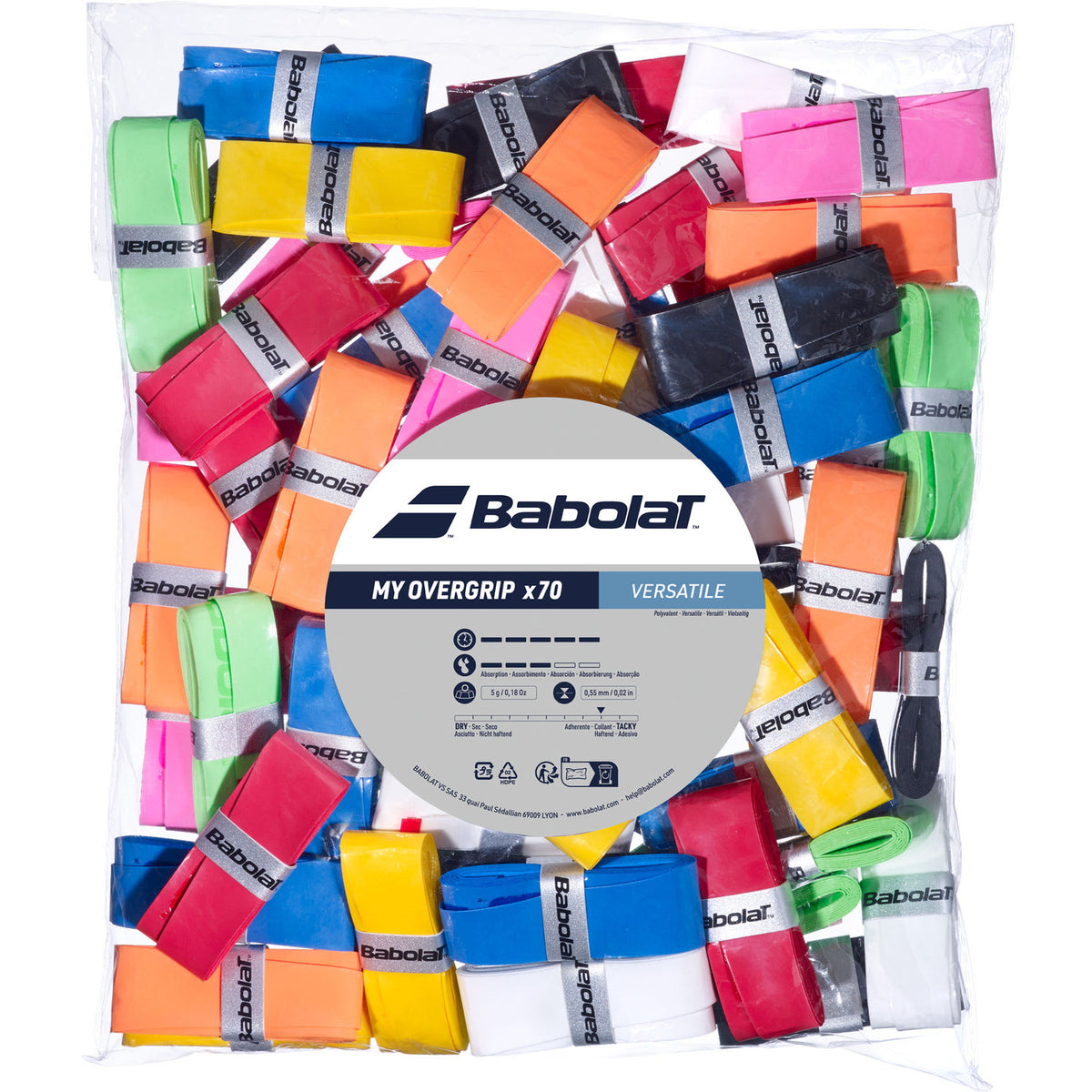 Overgrips Babolat My Overgrip x70 Mehrfarbig - Esprit Padel Shop