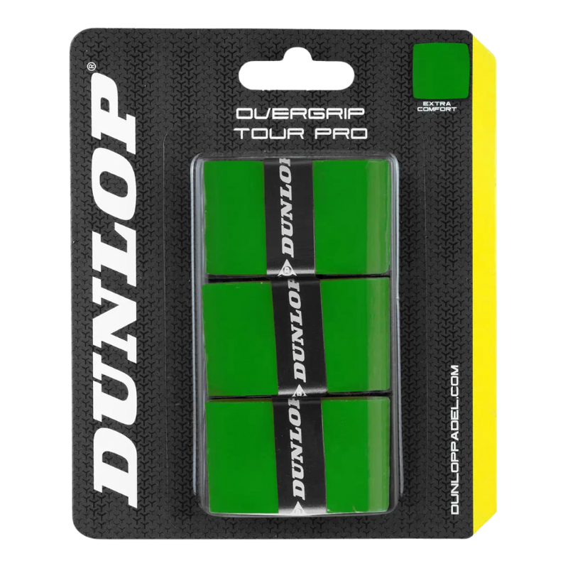 Surgrips Dunlop Tour Pro Vert x3 - Esprit Padel Shop