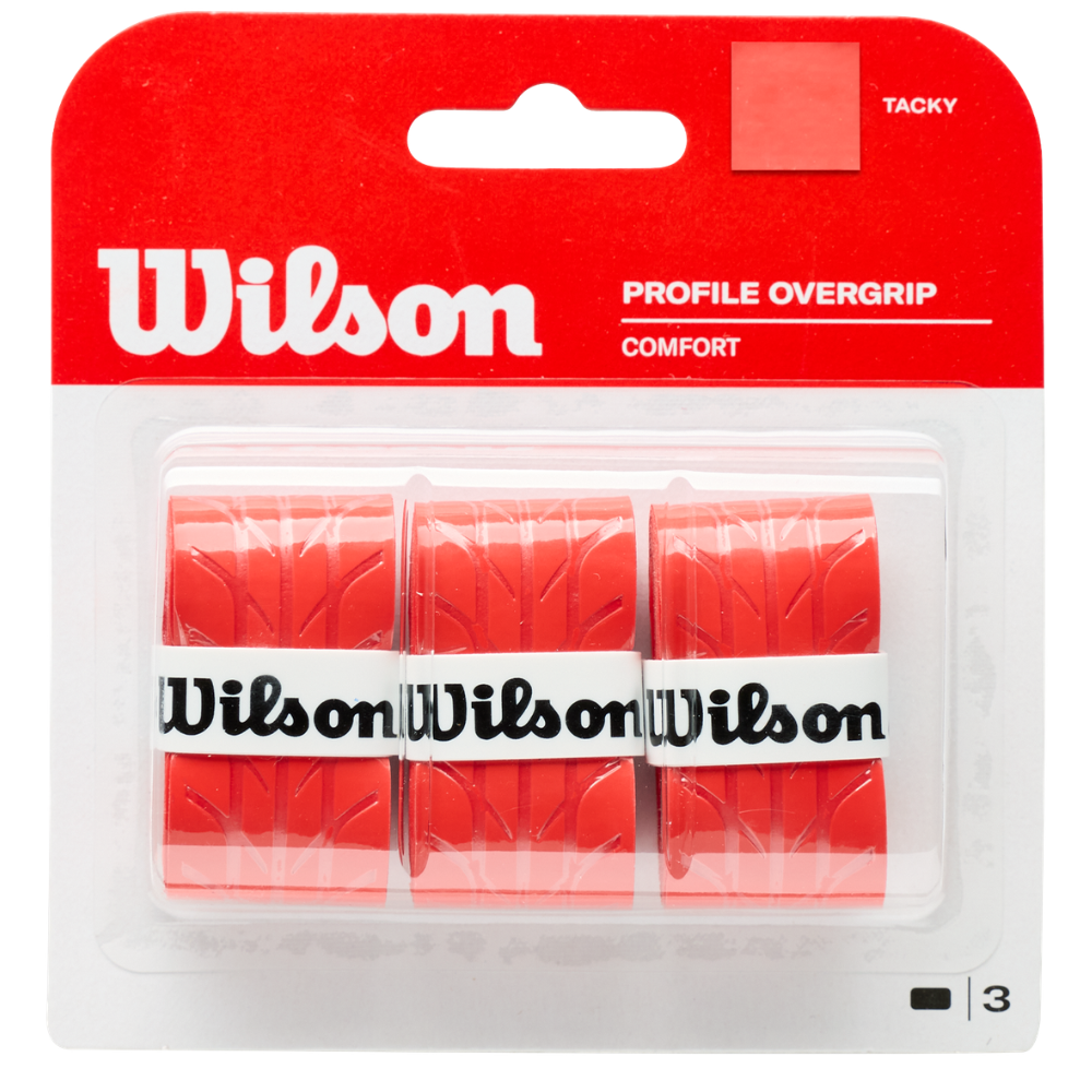 Surgrips Wilson Comfort Profile Rouge x3 - Esprit Padel Shop