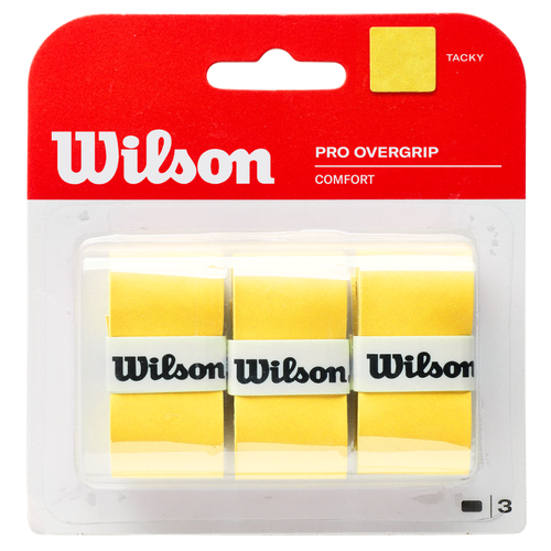 Surgrips Wilson Pro Overgrip Comfort Jaune x3 - Esprit Padel Shop