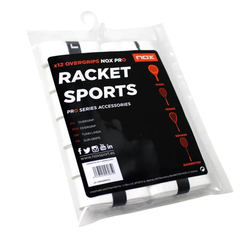Surgrips Nox Padel Pro x12 Blanc - Esprit Padel Shop
