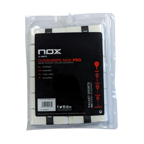 Surgrips Nox Padel Pro x12 Blanc - Esprit Padel Shop