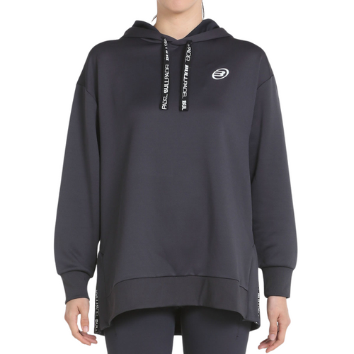Sweat Bullpadel Nan Noir Femme Face - Esprit Padel Shop