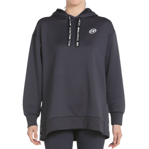 Sweat Bullpadel Nan Noir Femme Face - Esprit Padel Shop