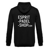 Sweat à capuche Esprit Padel Shop noir dos - Esprit Padel Shop