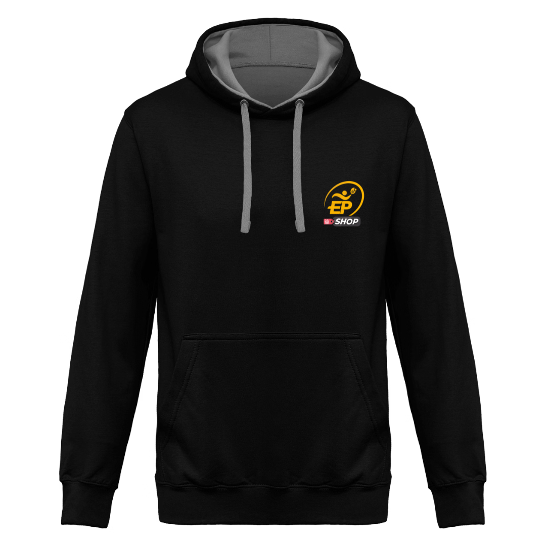 Sweat à capuche Esprit Padel Shop noir Face - Esprit Padel Shop