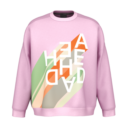 Sweat Head Rally Crew Neck Rose Femme - Esprit Padel Shop