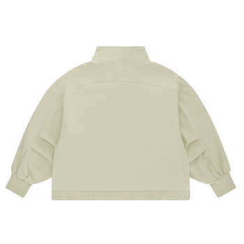 Sweat Osaka Cropped Half Zip Beige Femme - Esprit Padel Shop