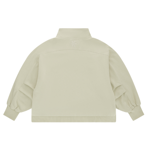 Sweat Osaka Cropped Half Zip Beige Femme - Esprit Padel Shop