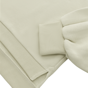 Sweat Osaka Cropped Half Zip Beige Femme - Esprit Padel Shop