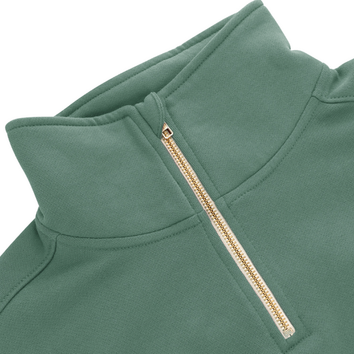 Sweat Osaka Cropped Half Zip Vert Femme - Esprit Padel Shop