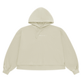 Women's Beige Osaka Cropped Hoodie Sweatshirt
