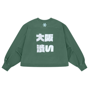 Sweat Osaka Cropped Vert Femme - Esprit Padel Shop