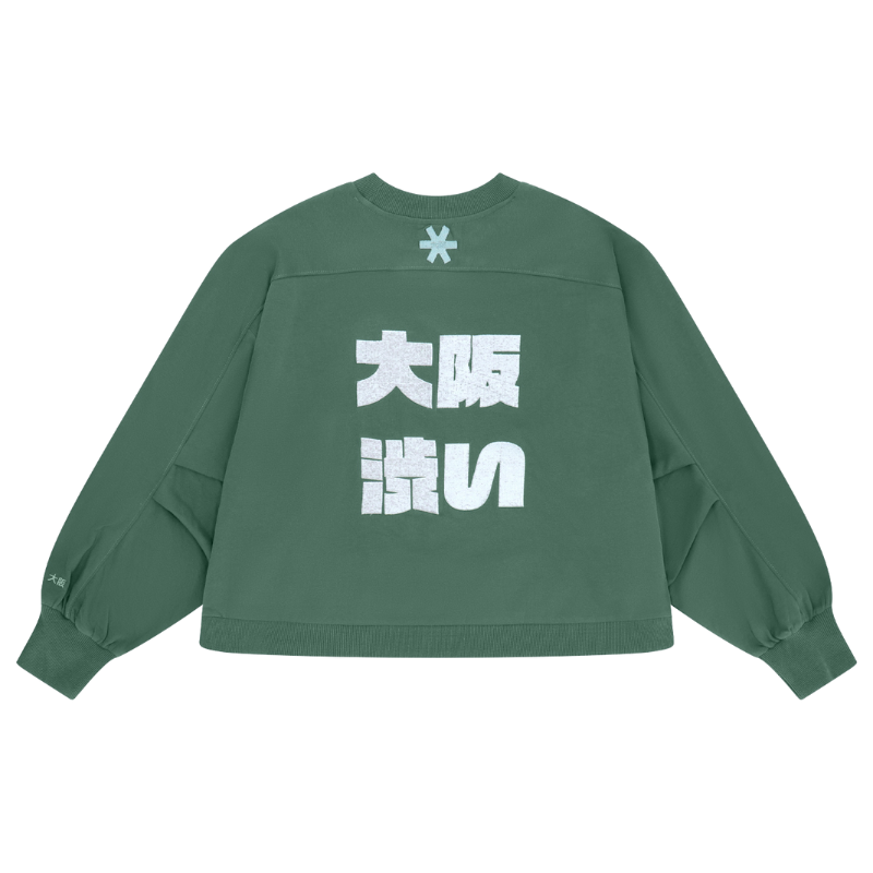Sweat Osaka Cropped Vert Femme - Esprit Padel Shop