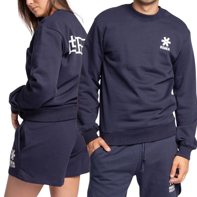 Sweatshirt Osaka Unisex Padel Court Classic Marineblau - Esprit Padel Shop