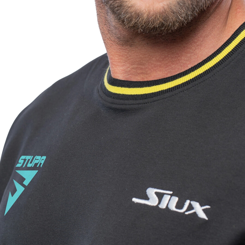 Sweat Siux Electra Stupa Noir Logo - Esprit Padel Shop