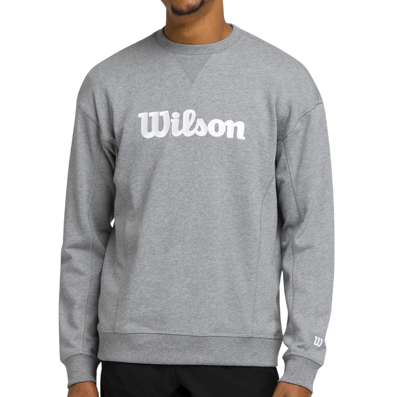 Sweat Wilson Team Crewneck Script Gris - Esprit Padel Shop