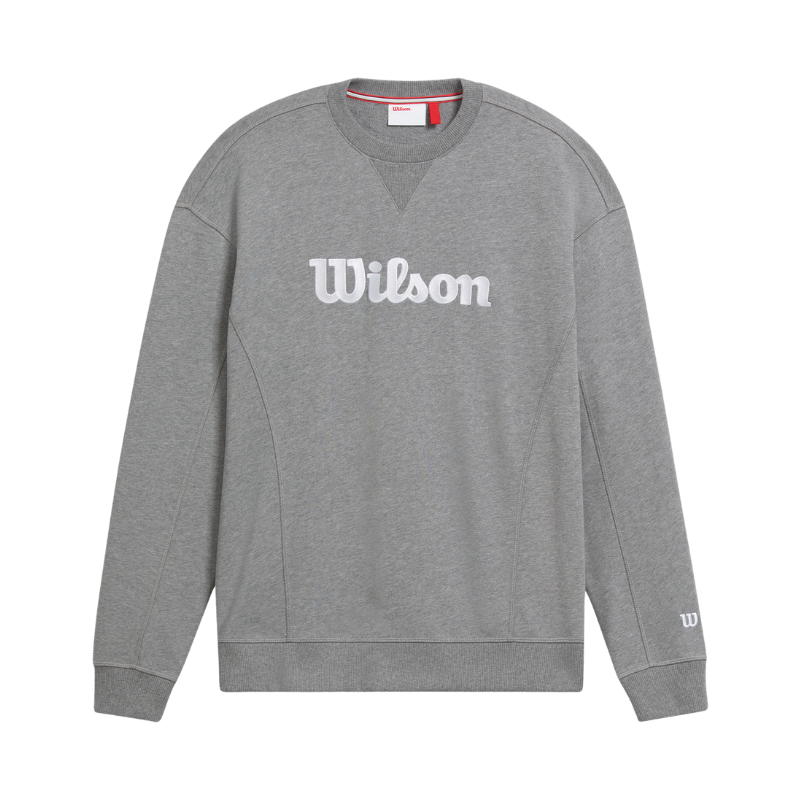 Sweat Wilson Team Crewneck Script Gris - Esprit Padel Shop