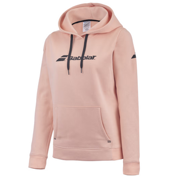 Sweat Babolat Exercice Hood Femme rose 2024 3q - Esprit Padel Shop