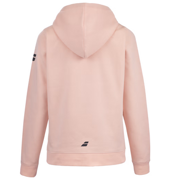 Sweat Babolat Exercice Hood Femme rose 2024 dos - Esprit Padel Shop