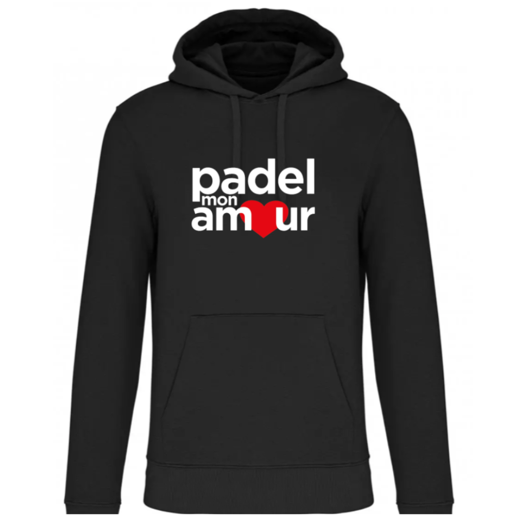 Sweat Padel Mon Amout Noir - Esprit Padel Shop