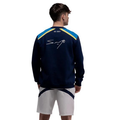Sweat Siux Diablo Sanyo Bleu dos - Esprit Padel Shop