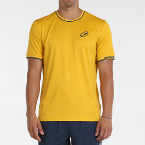 T-shirt Bullpadel Yuca 23I jaune face - Esprit Padel Shop