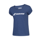 T-shirt Babolat Exercise Tee Bleu Woman 3q - Esprit Padel Shop