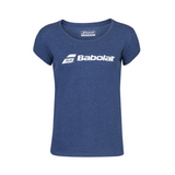 T-shirt Babolat Exercise Tee Bleu Woman Face - Esprit Padel Shop