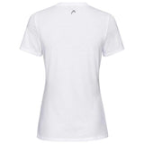 T-Shirt Head Club Lisa Blanc Femme Dos - Esprit Padel Shop 